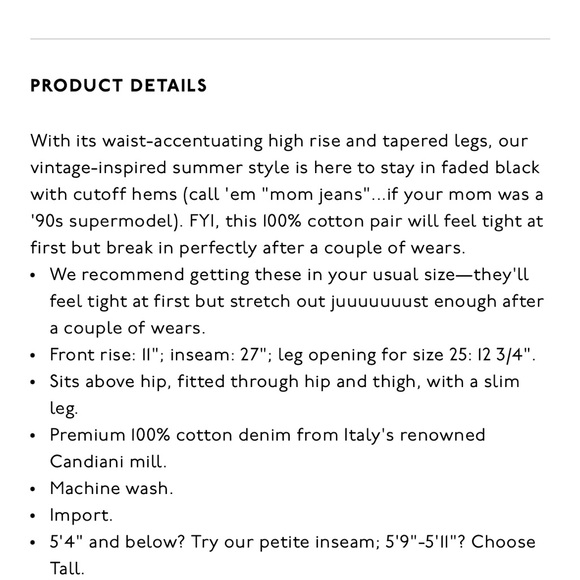 Madewell The Perfect Summer Jean in Crawley Black Wash - Picture 8 of 8